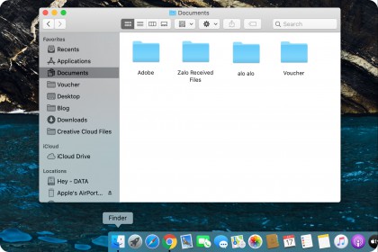 Các thao tác đơn giản với thư mục, tệp và file trên MacOS 