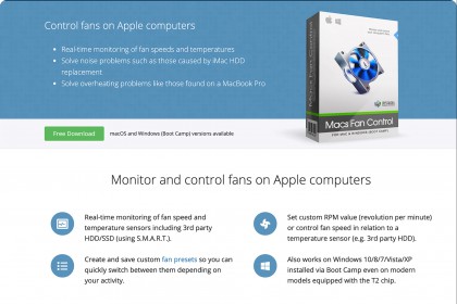 Điều chỉnh quạt tản nhiệt Macbook sử dụng Macs Fan Control bản mới nhất