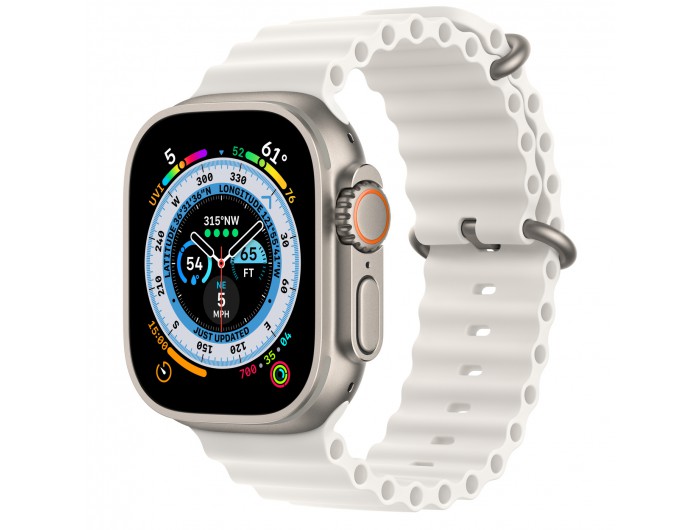 Apple Watch Ultra 49mm viền titan - Dây cao su