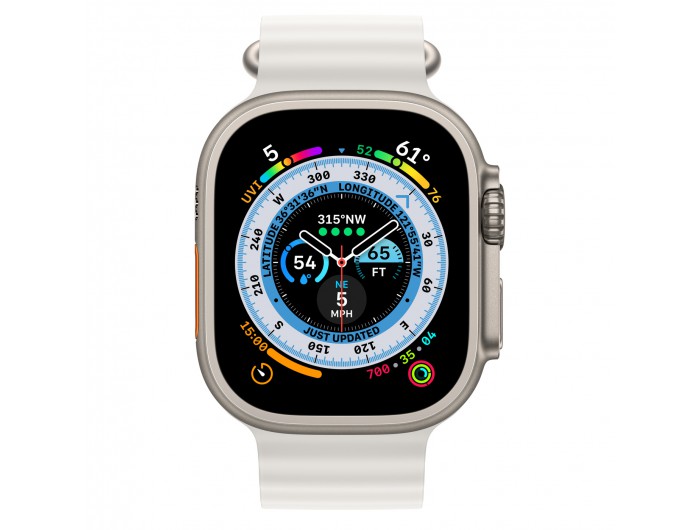 Apple Watch Ultra 49mm viền titan - Dây cao su