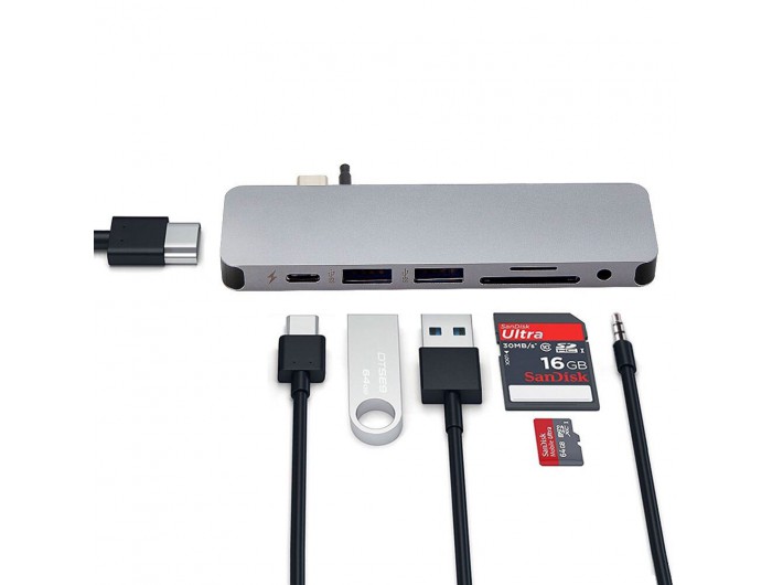 Bộ chia USB-C HyperDrive SOLO 7-in-1 (có HDMI, thẻ nhớ)