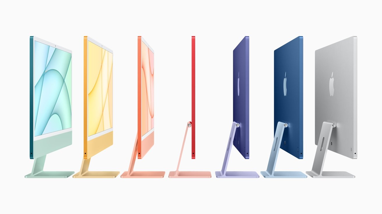 IMac 24 inch mới cung cấp nhiều tùy chọn màu sắc hơn so với các iMac cũ hơn
