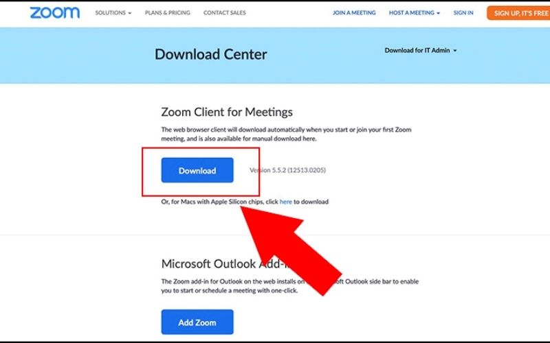 Cách tải zoom meeting trên macbook
